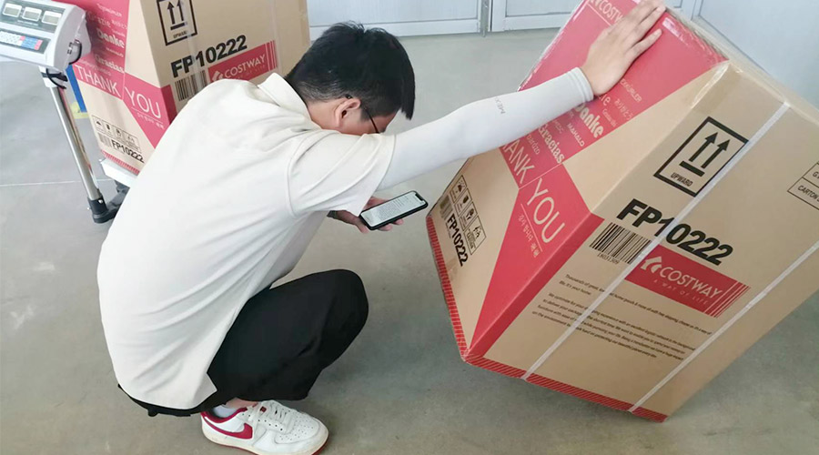 實(shí)況直擊！客戶北美COSTWAY開(kāi)展衣物烘干機(jī)驗(yàn)貨